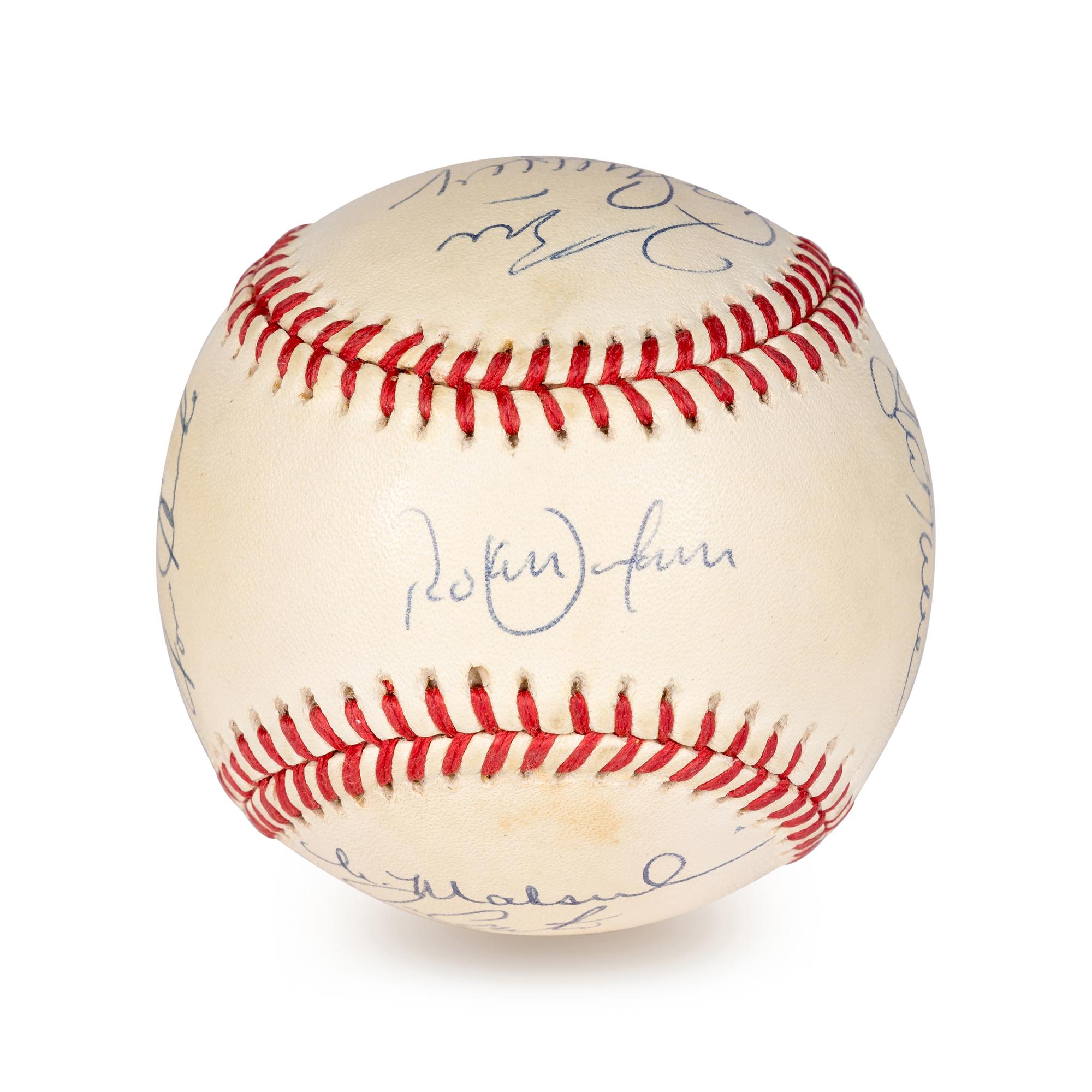 A 1992 Toronto Blue Jays World Series Champions Team Signed Autograph Baseball (Beckett Authentication Services BAS Certified)