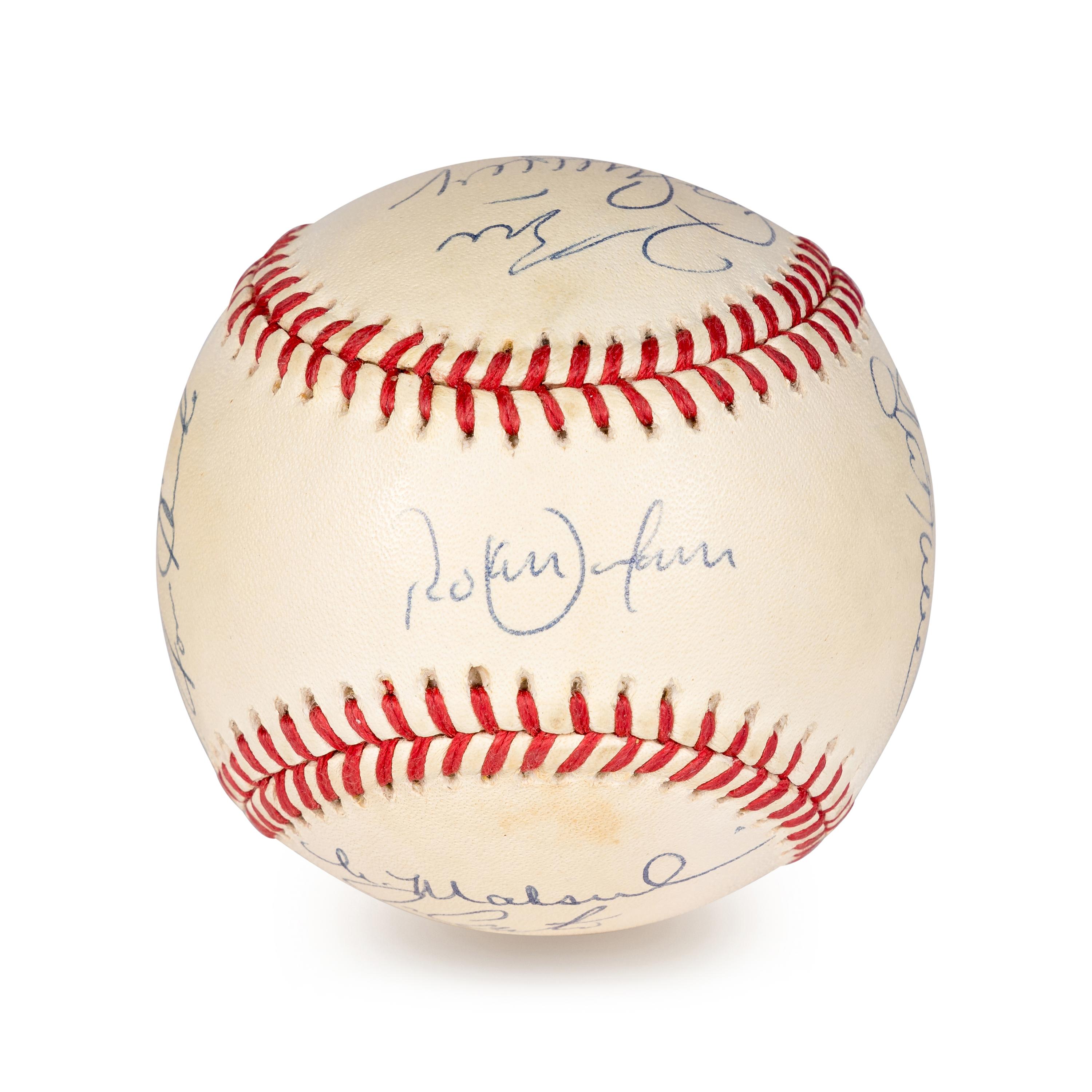 A 1992 Toronto Blue Jays World Series Champions Team Signed Autograph Baseball (Beckett Authentication Services BAS Certified)