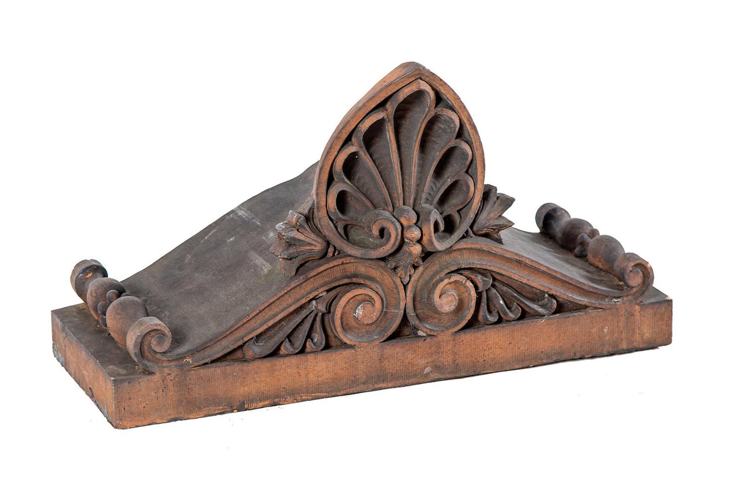 A Terra Cotta Roofline Ornament from the Brand Brewery Administration Building in Chicago, Illinois