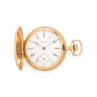 WALTHAM, 14K YELLOW GOLD POCKET WATCH