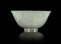 A Small Lavender Jadeite Bowl Diameter 4 1/2 inches.