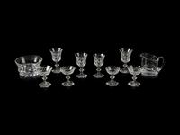 A Val Saint Lambert Cut Glass Stemware Service