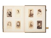 [EARLY PHOTOG.] CDV album of European and American notables, incl. royalty, statesmen, and authors.
