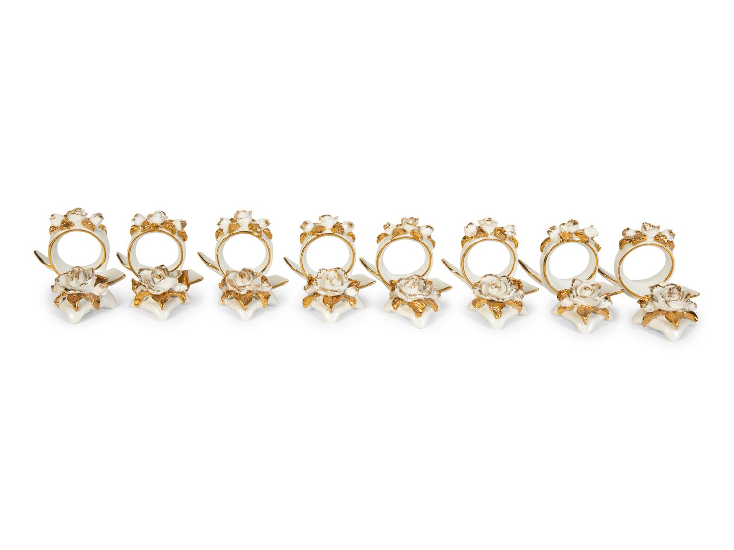 A Large Collection of Napkin Rings, Place Card Holders, and Utensil Rests