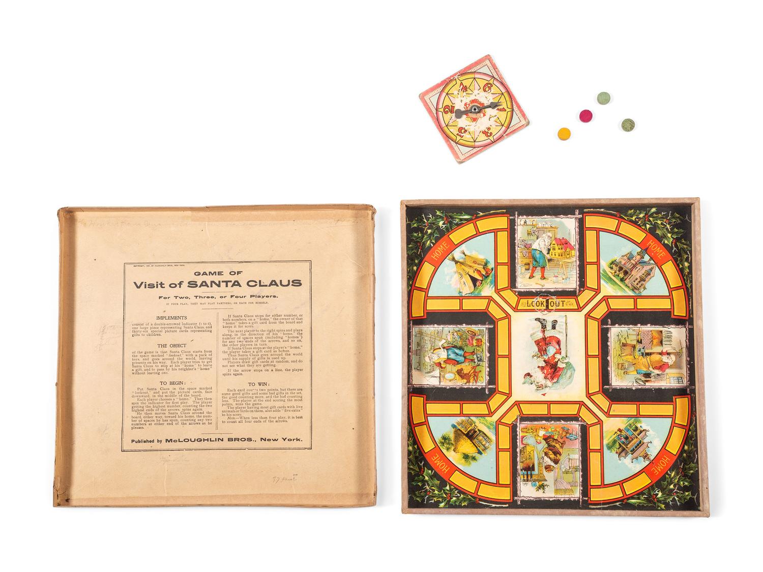 A McLoughlin Bros. 'Game of the Visit of Santa Claus'
