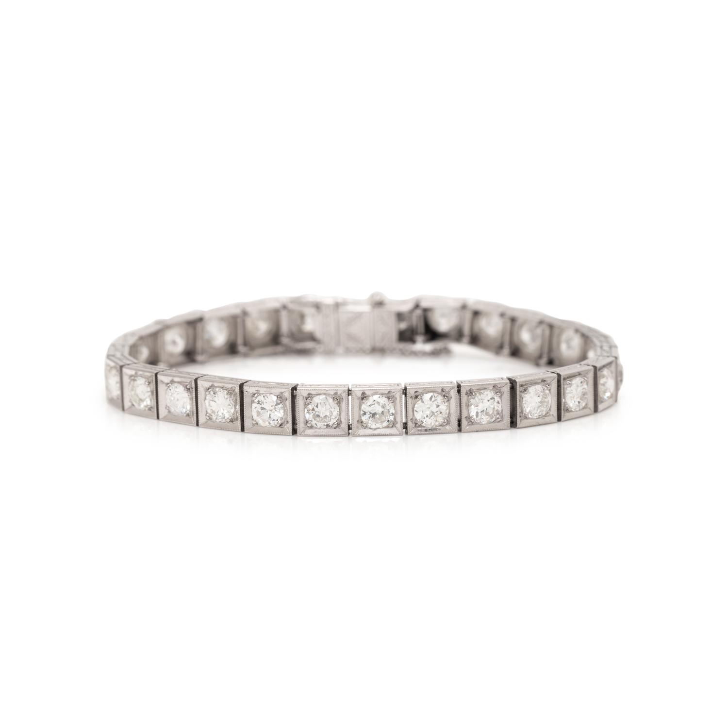 ART DECO, DIAMOND BRACELET