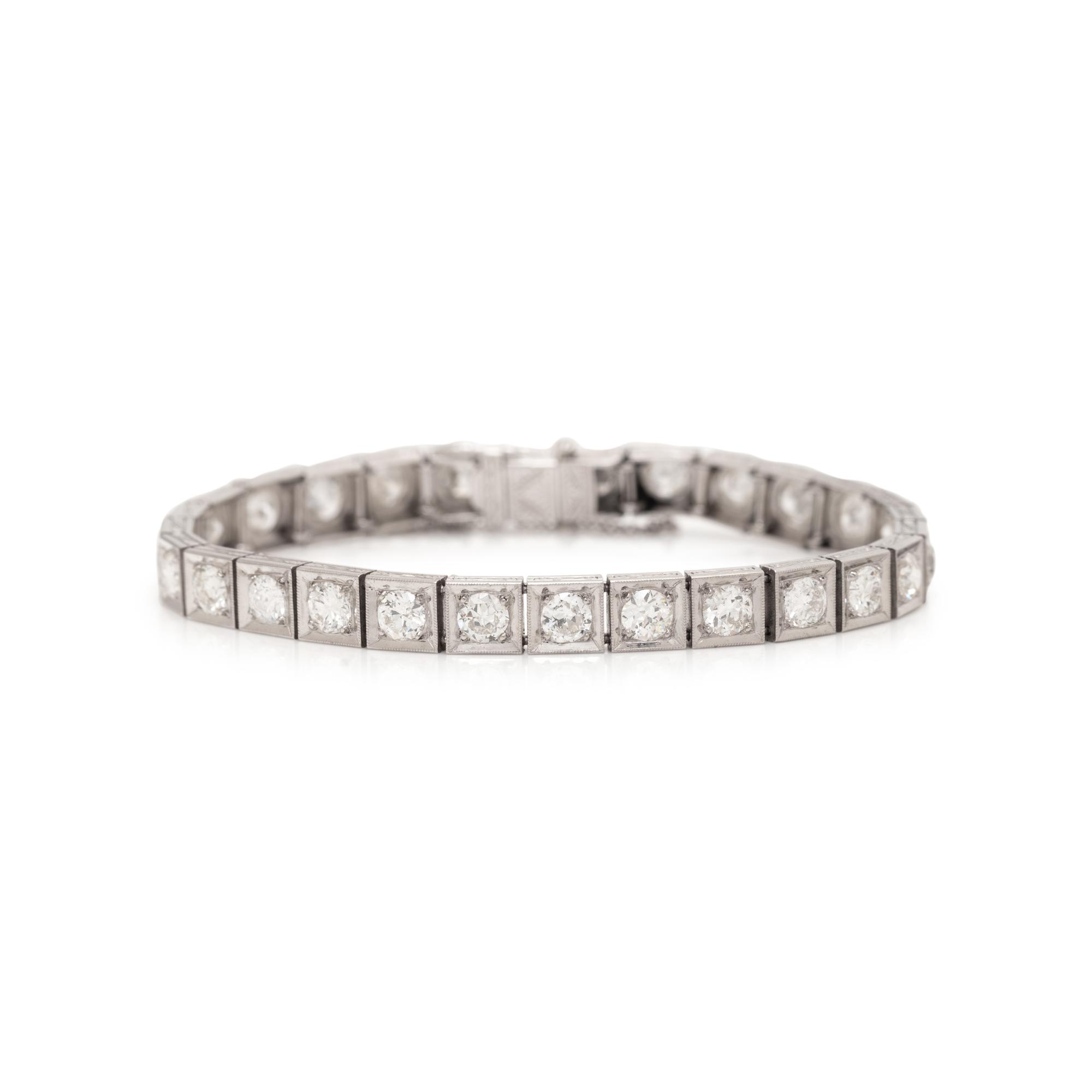ART DECO, DIAMOND BRACELET