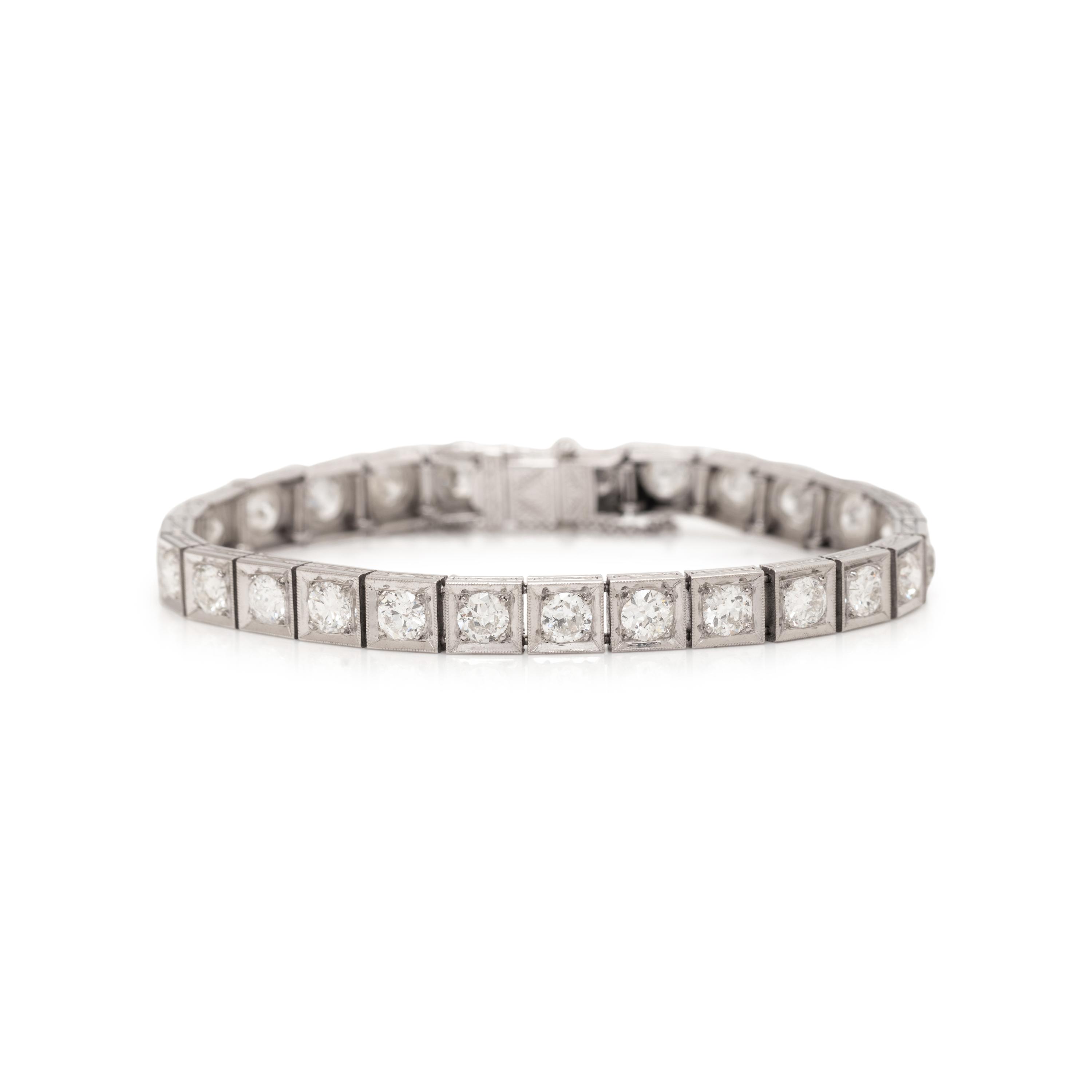 ART DECO, DIAMOND BRACELET