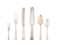 An American Silver Part Flatware Service — Gorham Manufacturing Co., Providence, Rhode Island, in the Etruscan Pattern