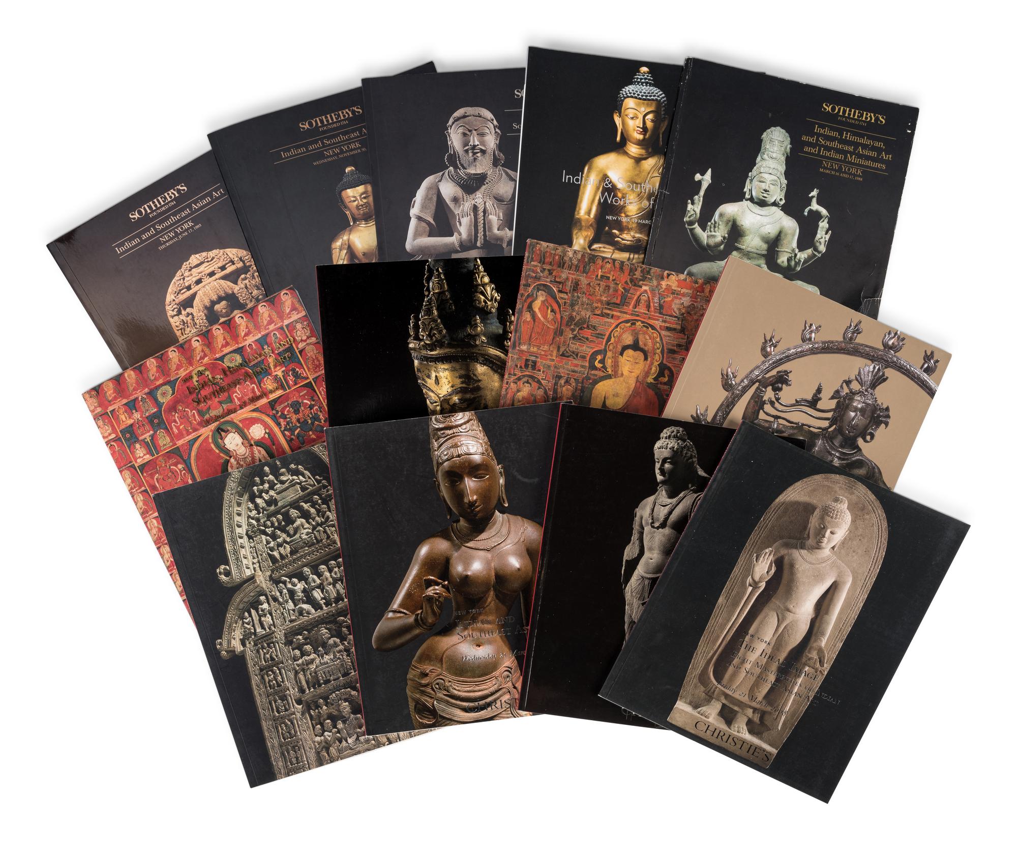 [INDIAN, HIMALAYAN & SOUTHEAST ASIAN ART] group of auction catalogues and reference works about Indian, Himalayan and Southeast Asian art