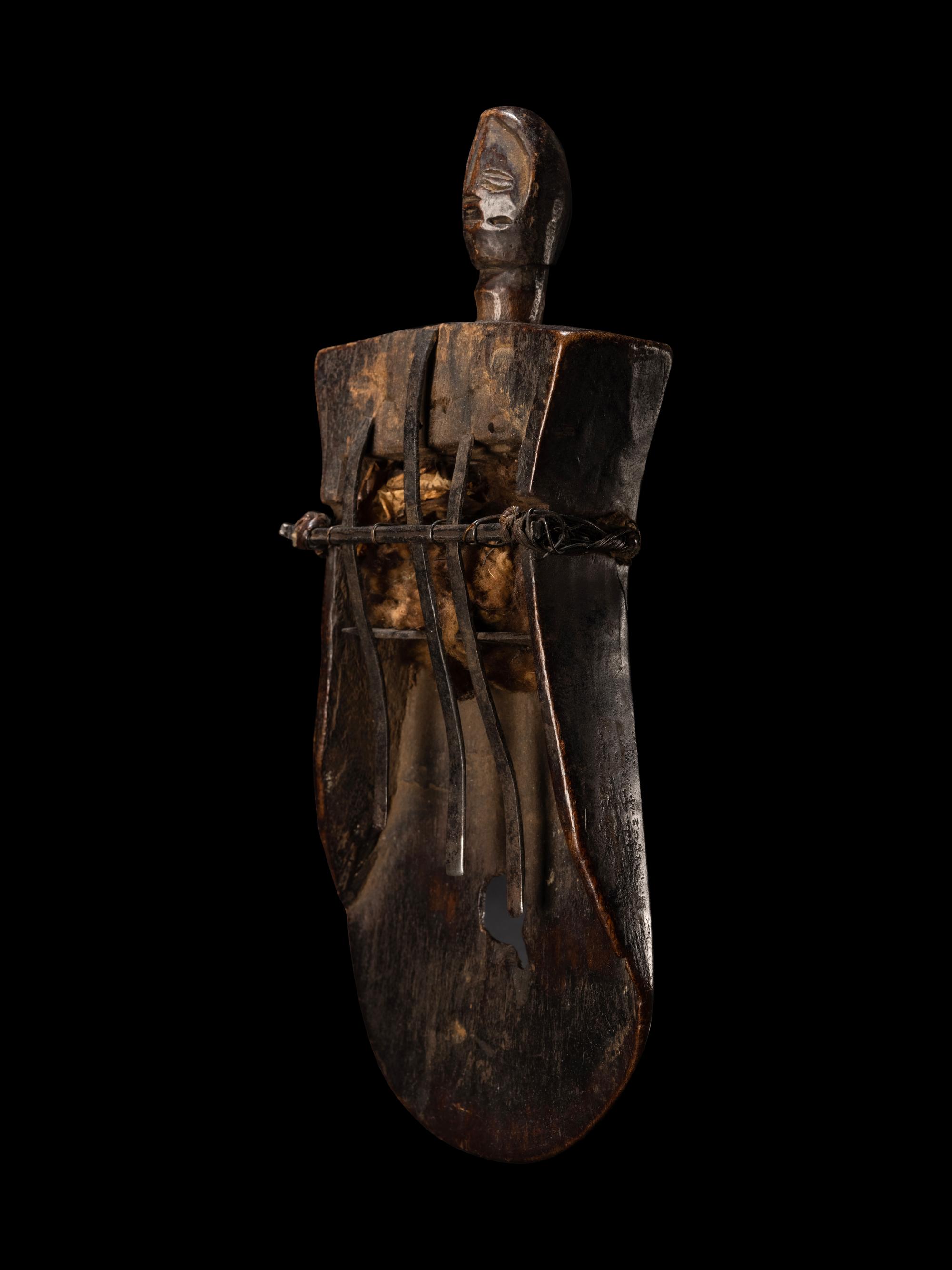 An African Wood Finger Harp