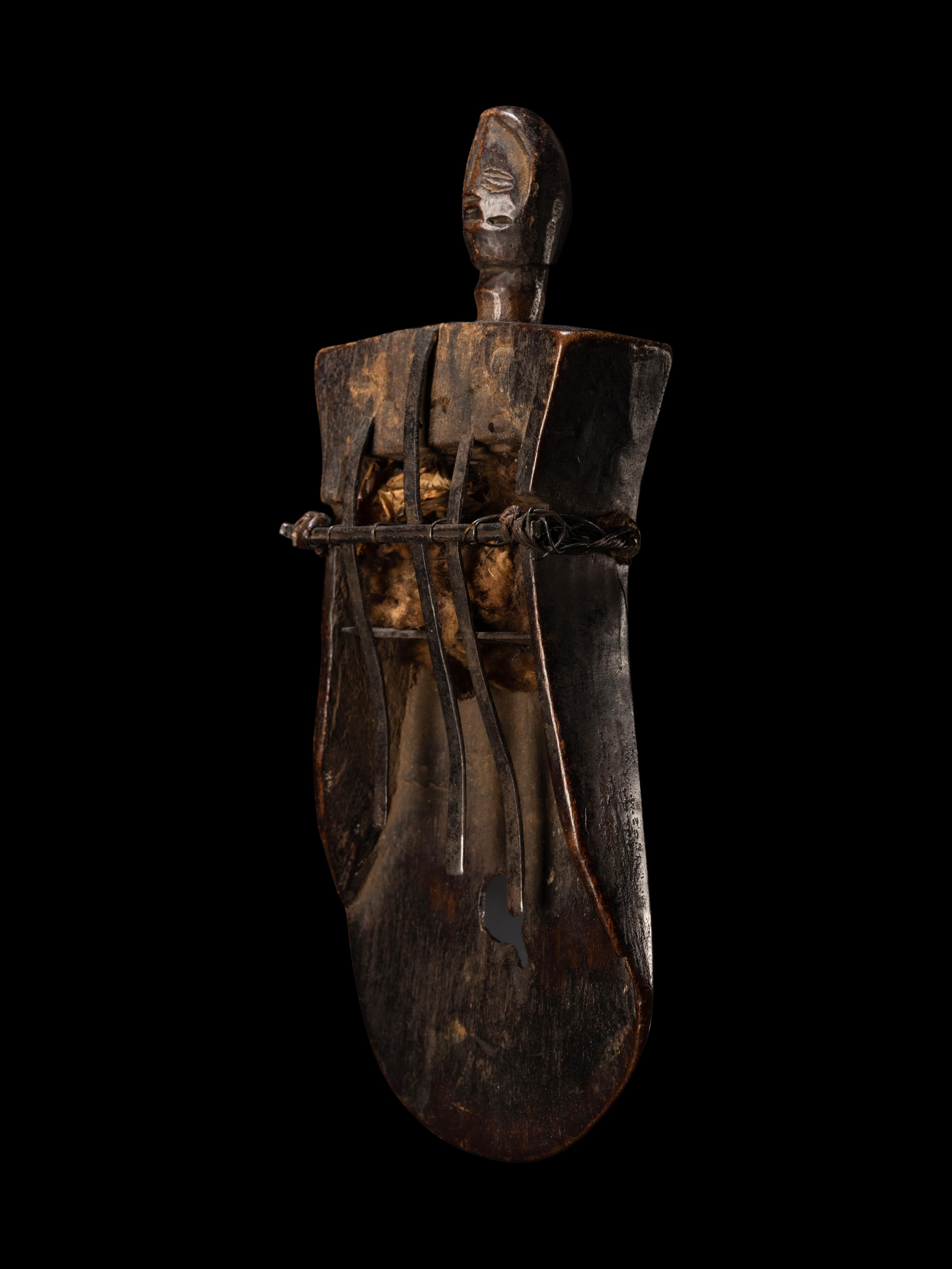An African Wood Finger Harp