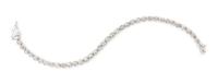 A 14 Karat White Gold and Diamond Line Bracelet, 10.80 dwts.