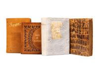 [PUBLISHER'S TRADE BINDINGS - AMERICAN]. A group of 4 faux-leather publisher's bindings, comprising: