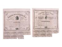 [CIVIL WAR]. A group of 2 Trans-Mississippi Issued Confederate bonds.