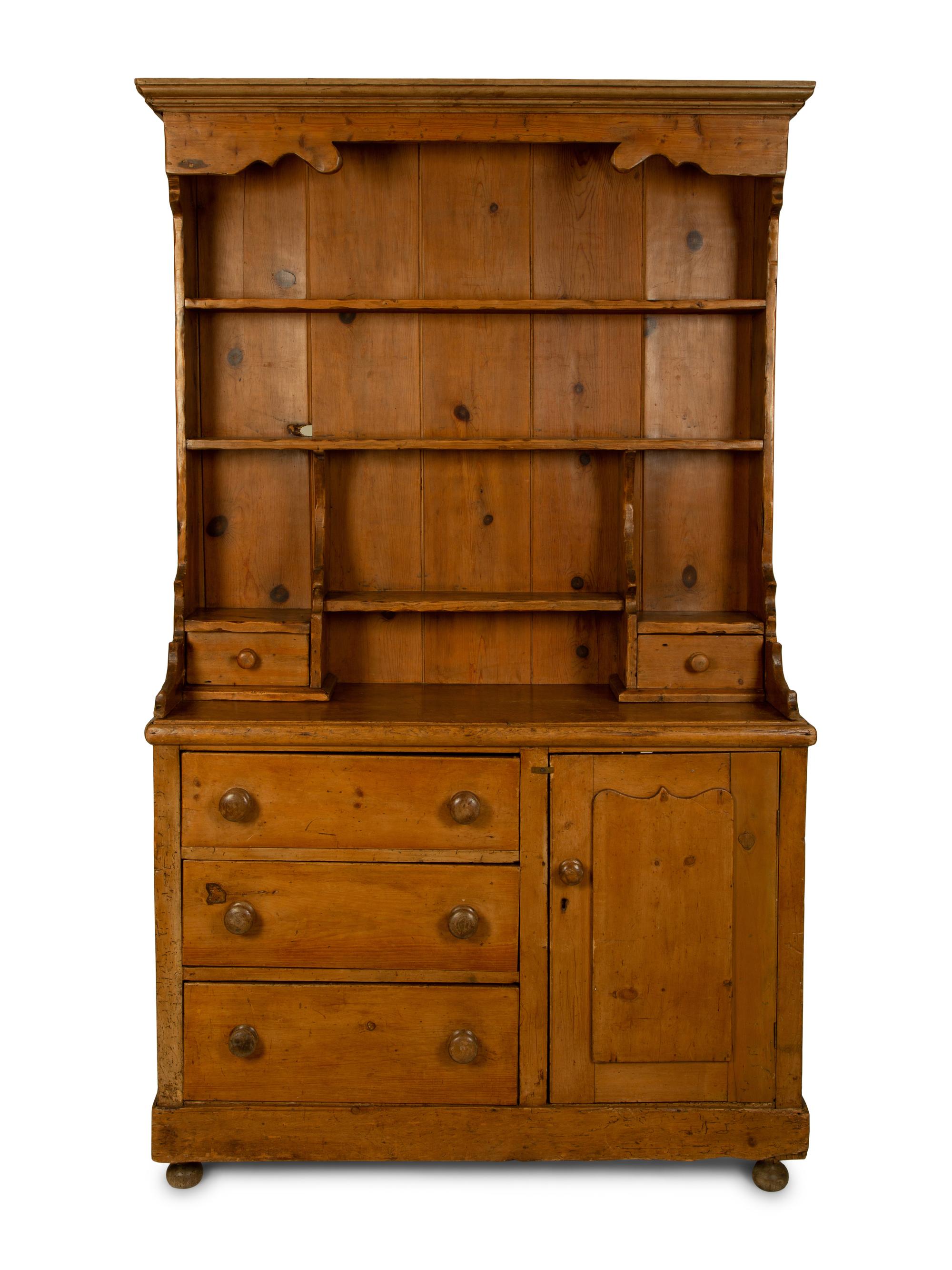 An English/Irish Pine Welsh Dresser — 19TH CENTURY