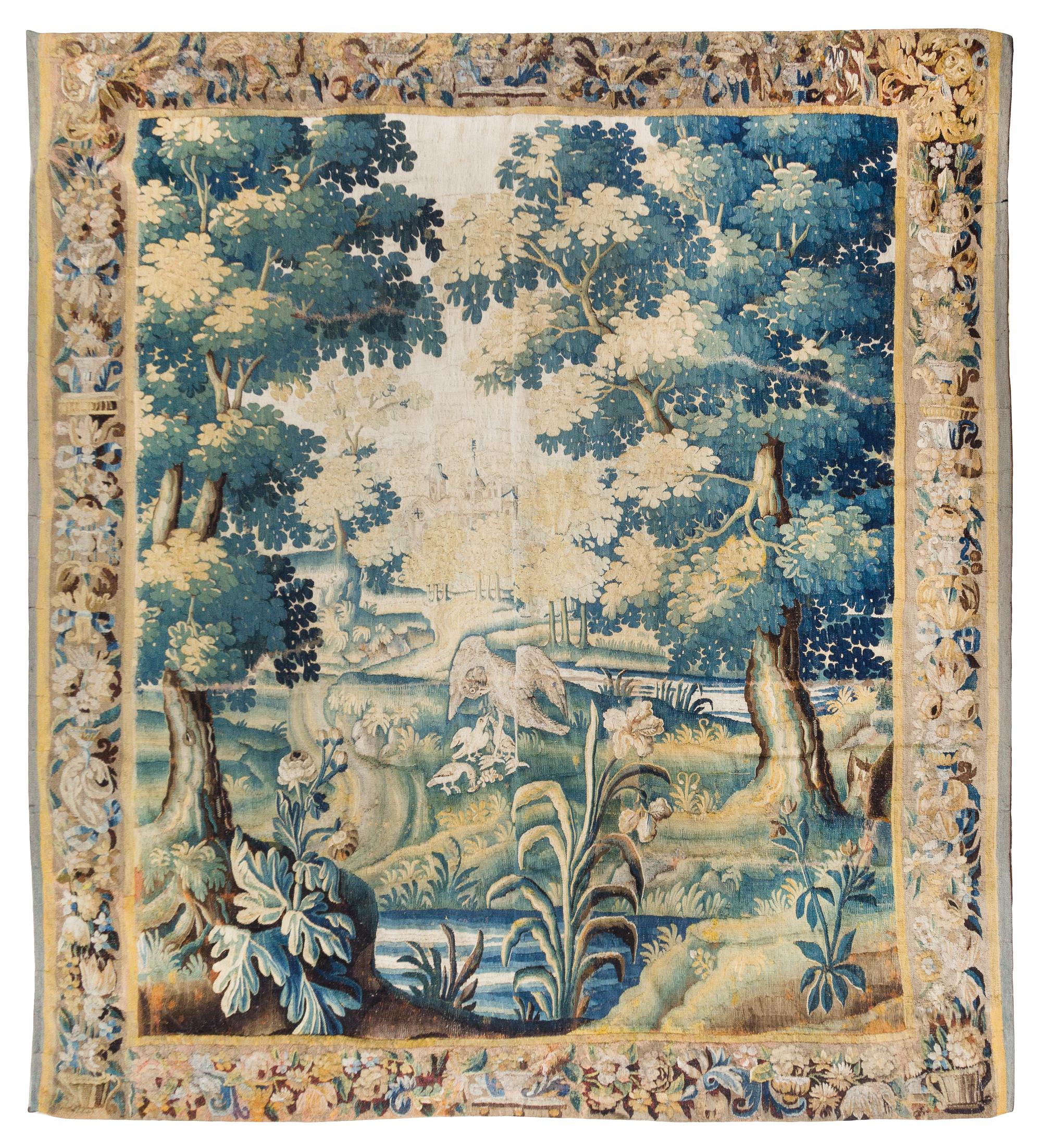 An Aubusson Wool Tapestry 8 feet 9 inches x 8 feet 2 inches. — EARLY 18TH CENTURY