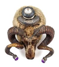 An English Silver-Plate Mounted Taxidermy Humidor Width 16 1/2 inches. — William Marshall, Edinburgh, 1870
