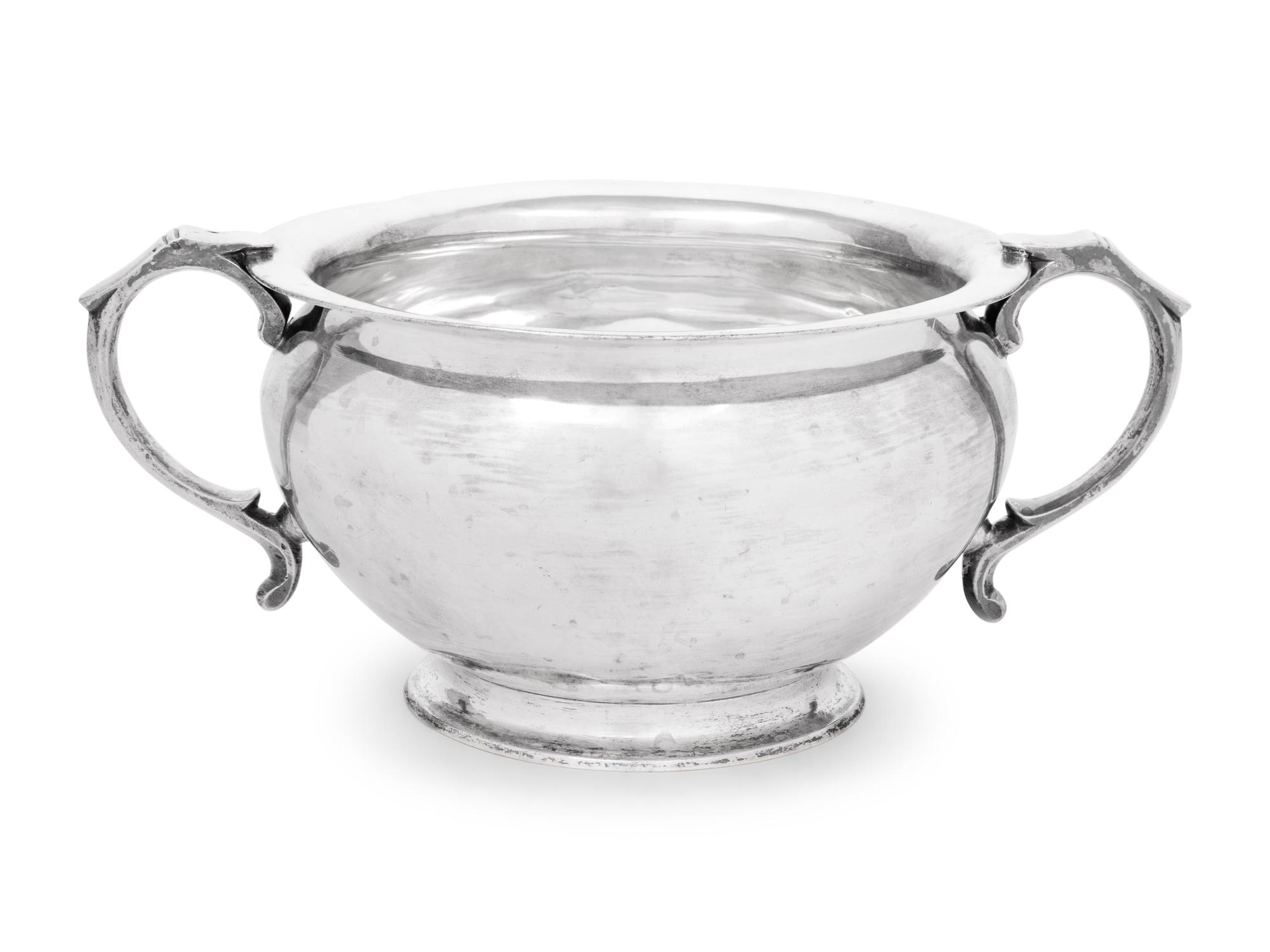 A Continental Silver Handled Bowl