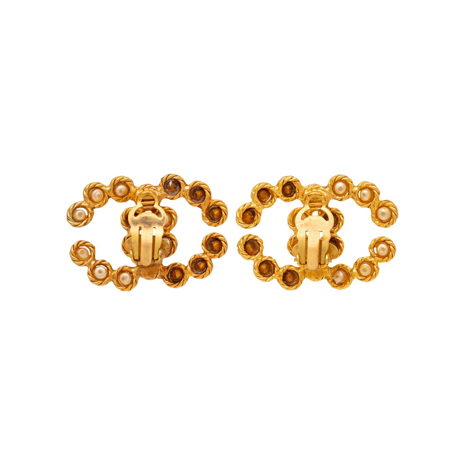 Chanel, CC Ear Clips