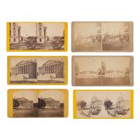 [Early Photography] Group of 110 Stereoviews of Washington, DC, and Boston, incl. Landmarks and Monuments