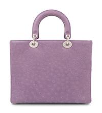 Christian Dior Purple Ostrich Medium Lady Dior Bag, 2011