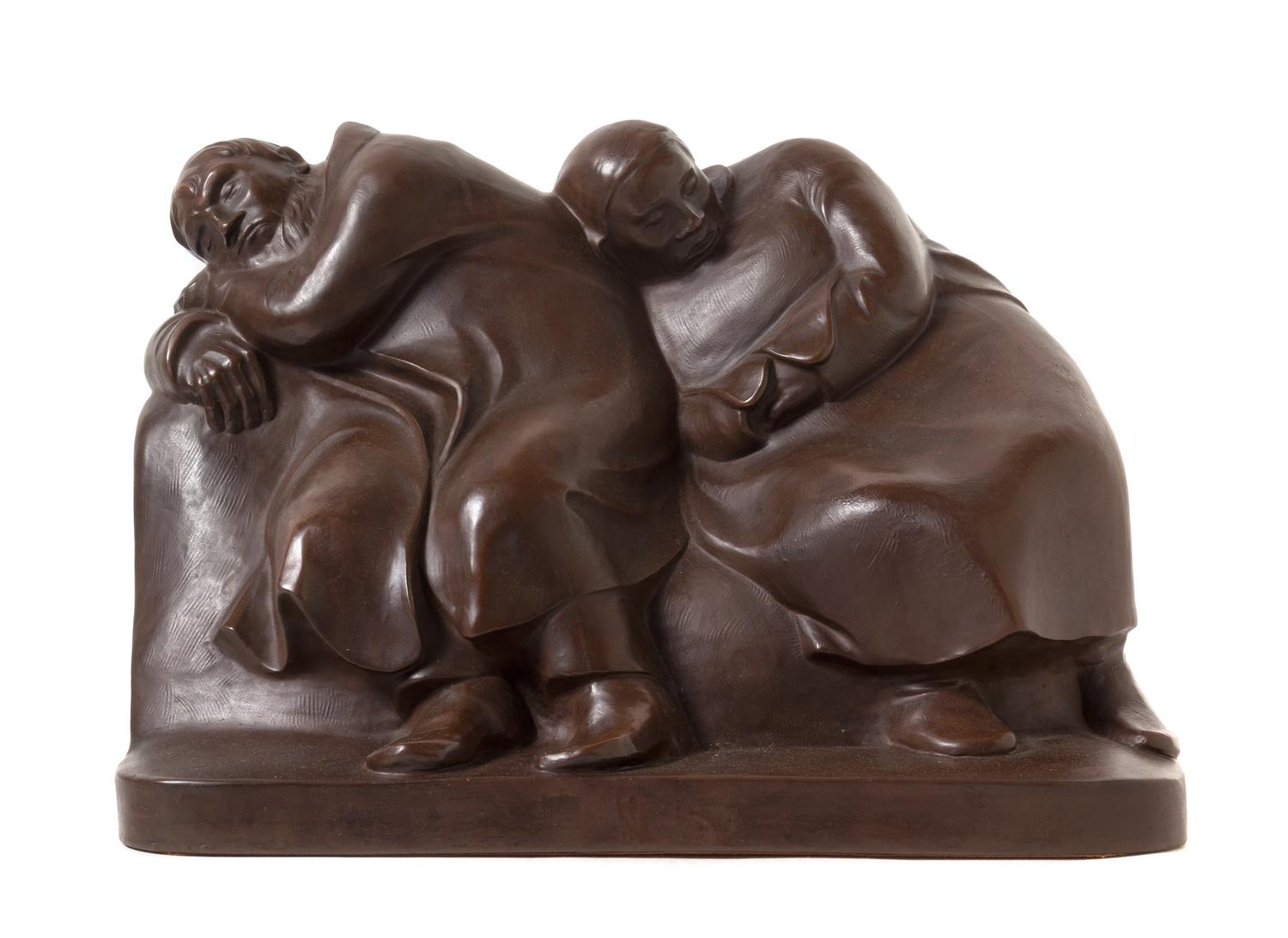 Ernst Barlach, (German, 1870-1938), Schlafende Vagabunden