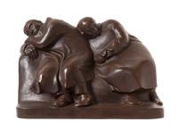 Ernst Barlach, (German, 1870-1938), Schlafende Vagabunden