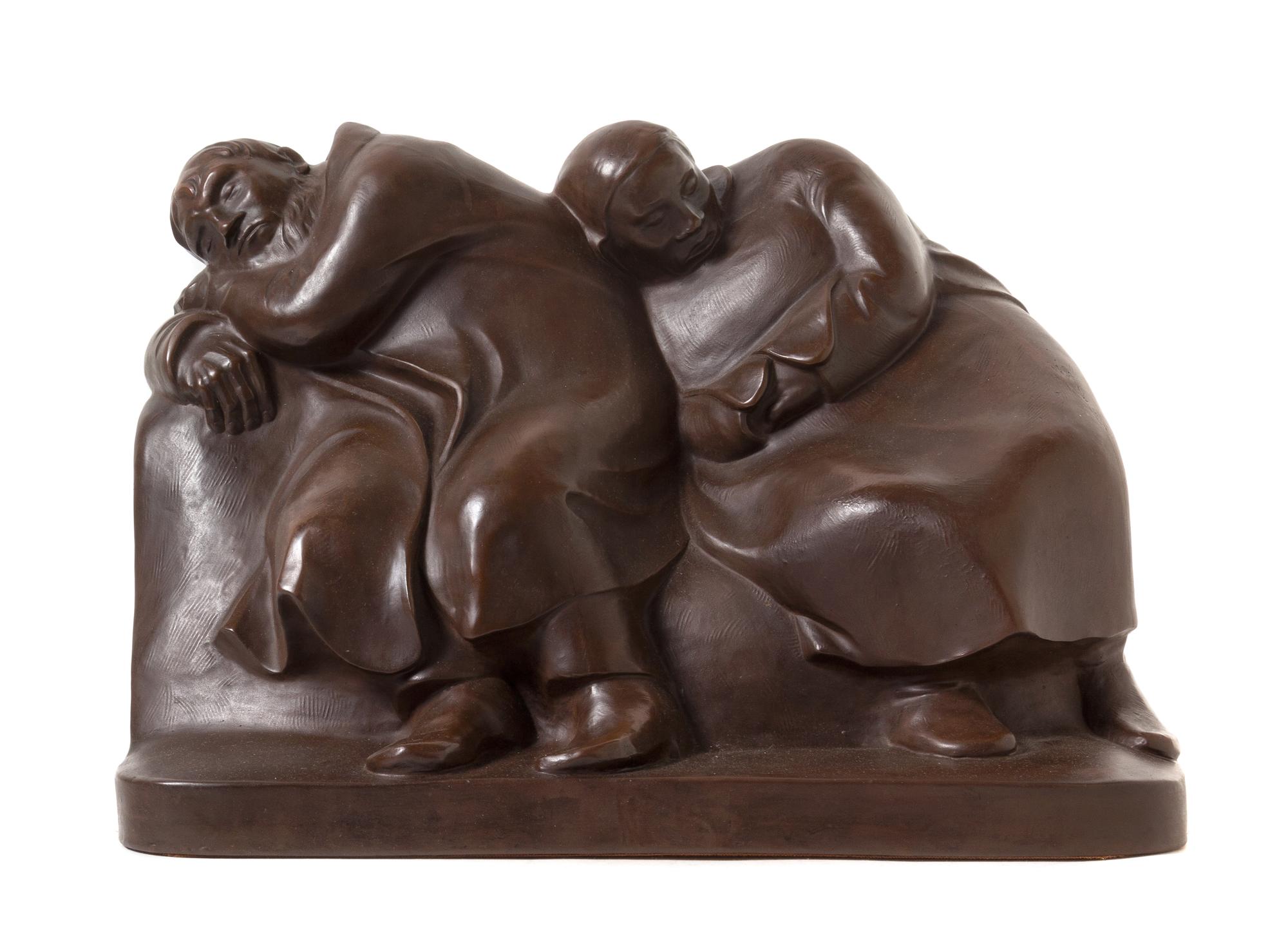 Ernst Barlach, (German, 1870-1938), Schlafende Vagabunden
