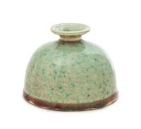 A Peachbloom Glazed Porcelain Water Pot, Taibaizun Height 3 1/4 inches. — 19TH CENTURY