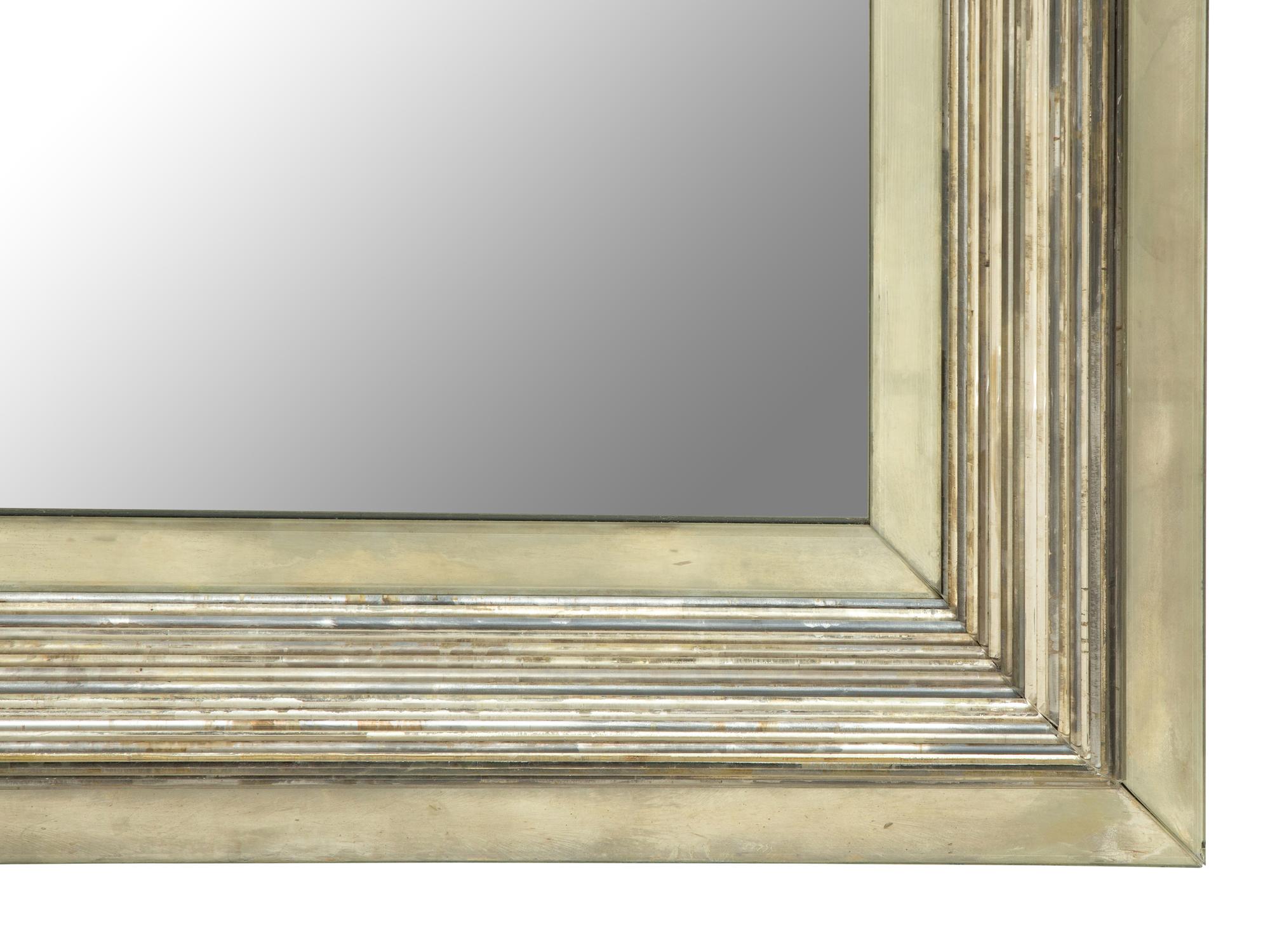 A Silvered Glass Framed Mirror