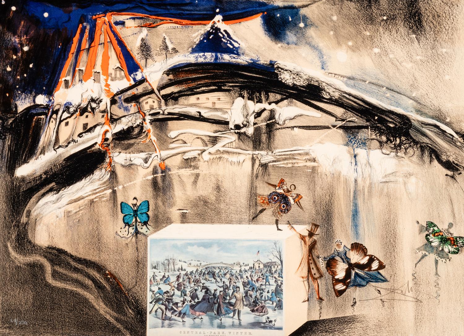 New York Central Park Winter (from Currier & Ives as Interpreted by Salvador Dalí ), 1971