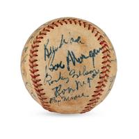 A 1952 Brooklyn Dodgers Team Signed Autograph Baseball