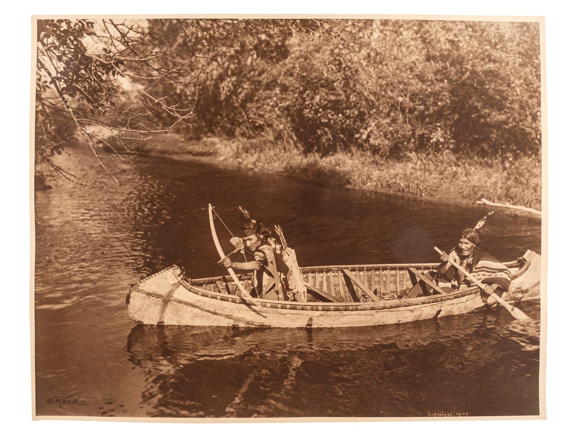 REED, Roland (1864-1934), photographer. The Hunters / Ojibwa . 1907.