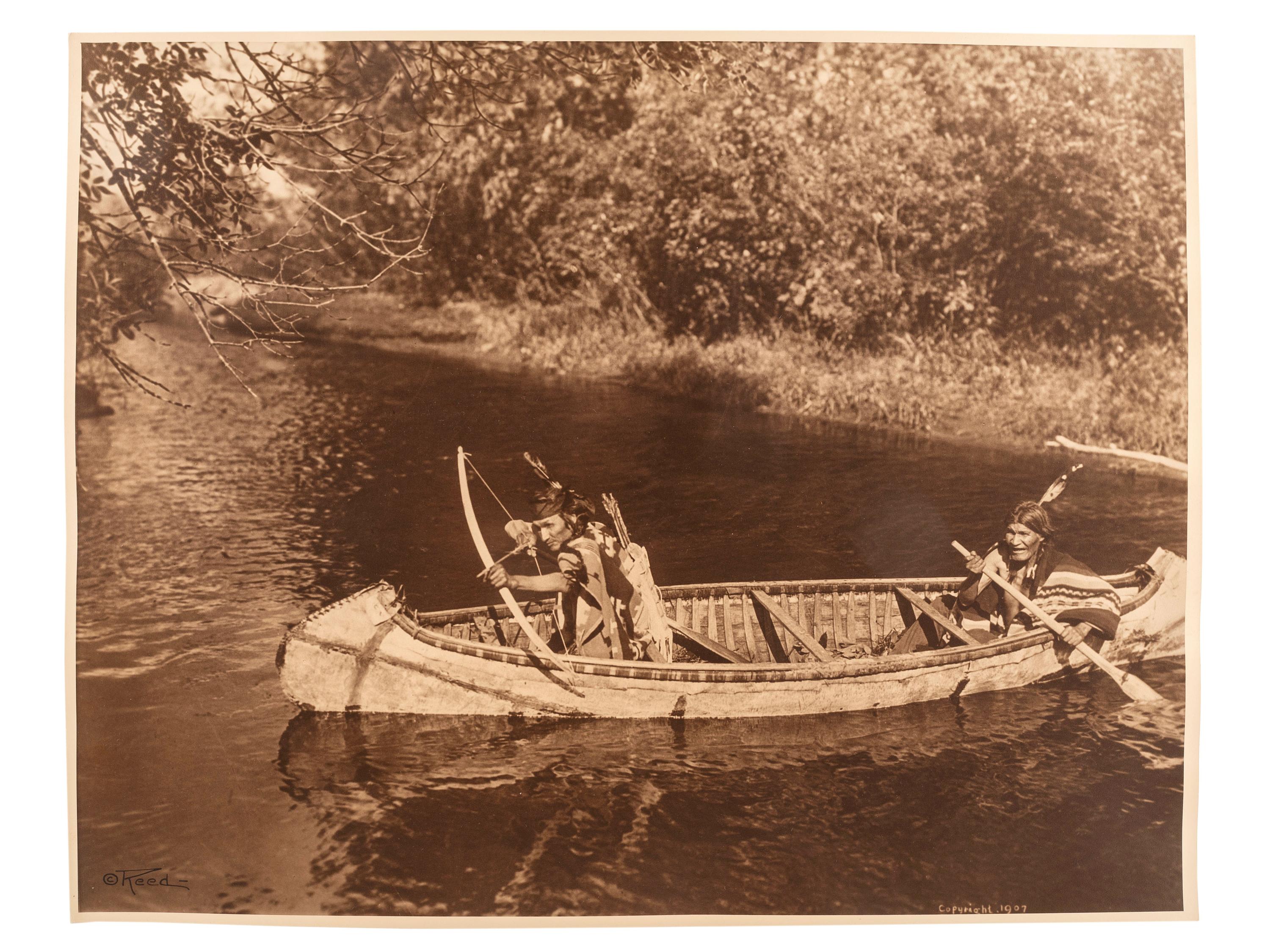 REED, Roland (1864-1934), photographer. The Hunters / Ojibwa . 1907.