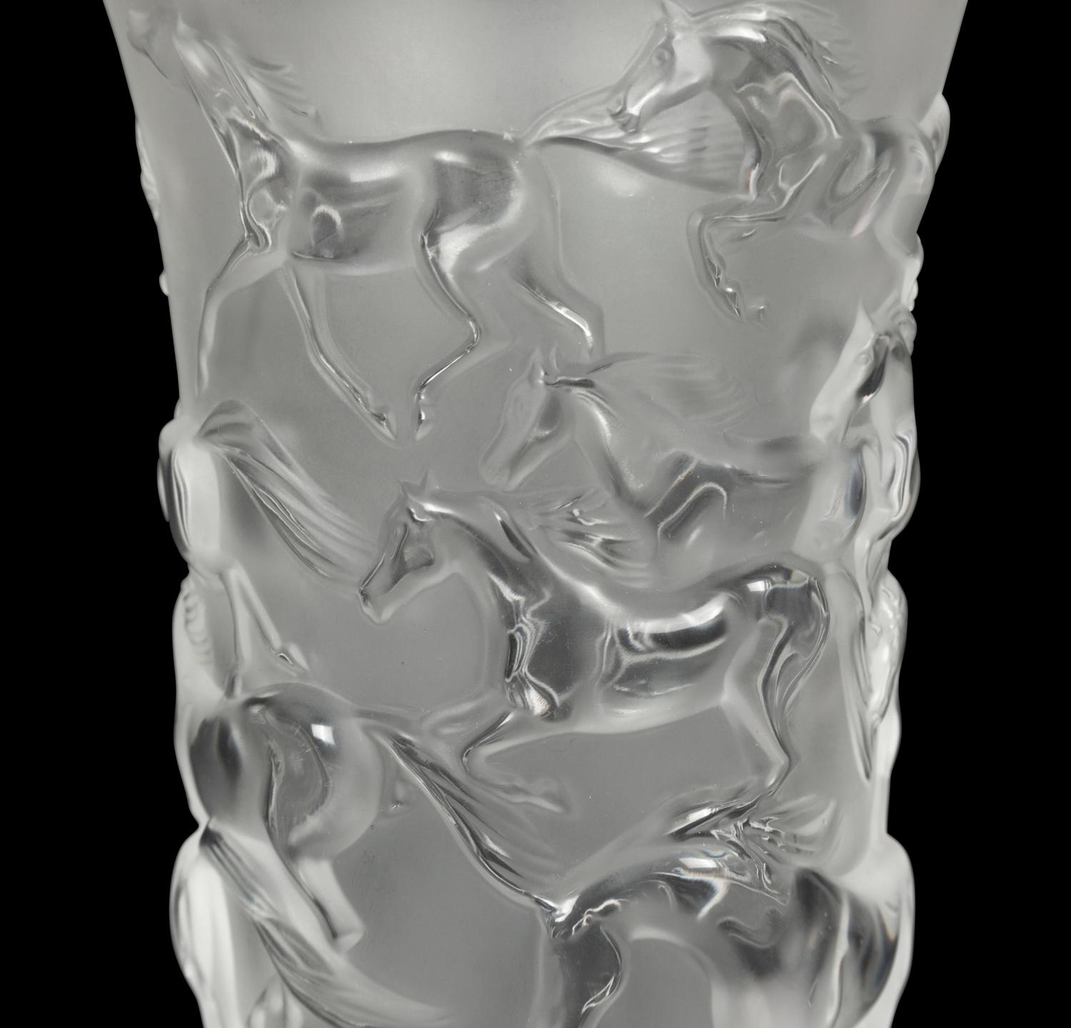 A Lalique Frosted Glass Vase