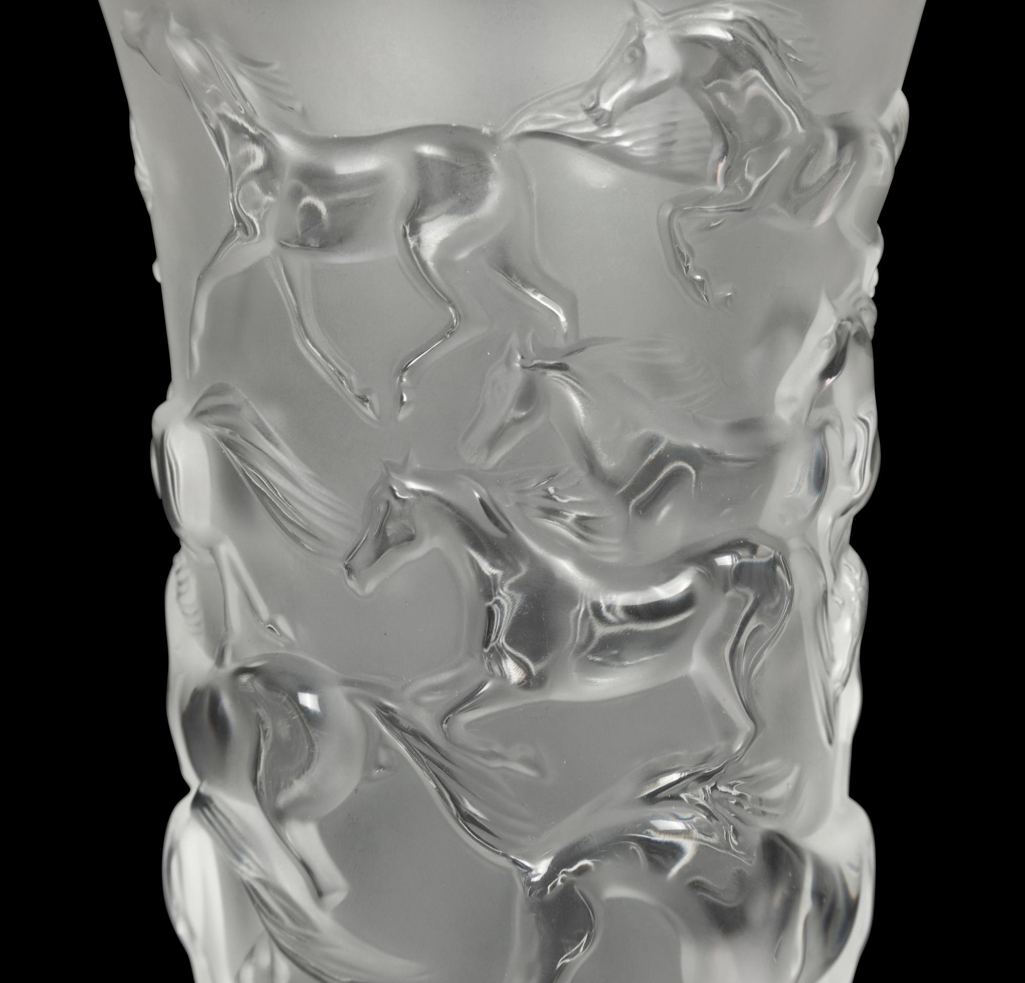 A Lalique Frosted Glass Vase