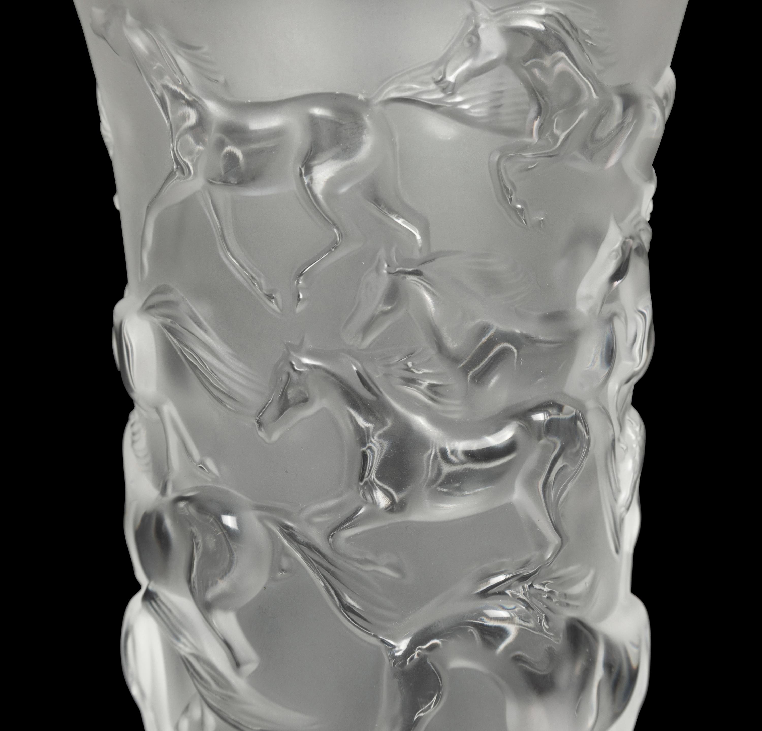 A Lalique Frosted Glass Vase