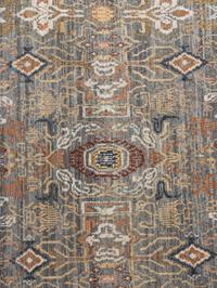 A Contemporary Fireplace-Fitted Wool Rug