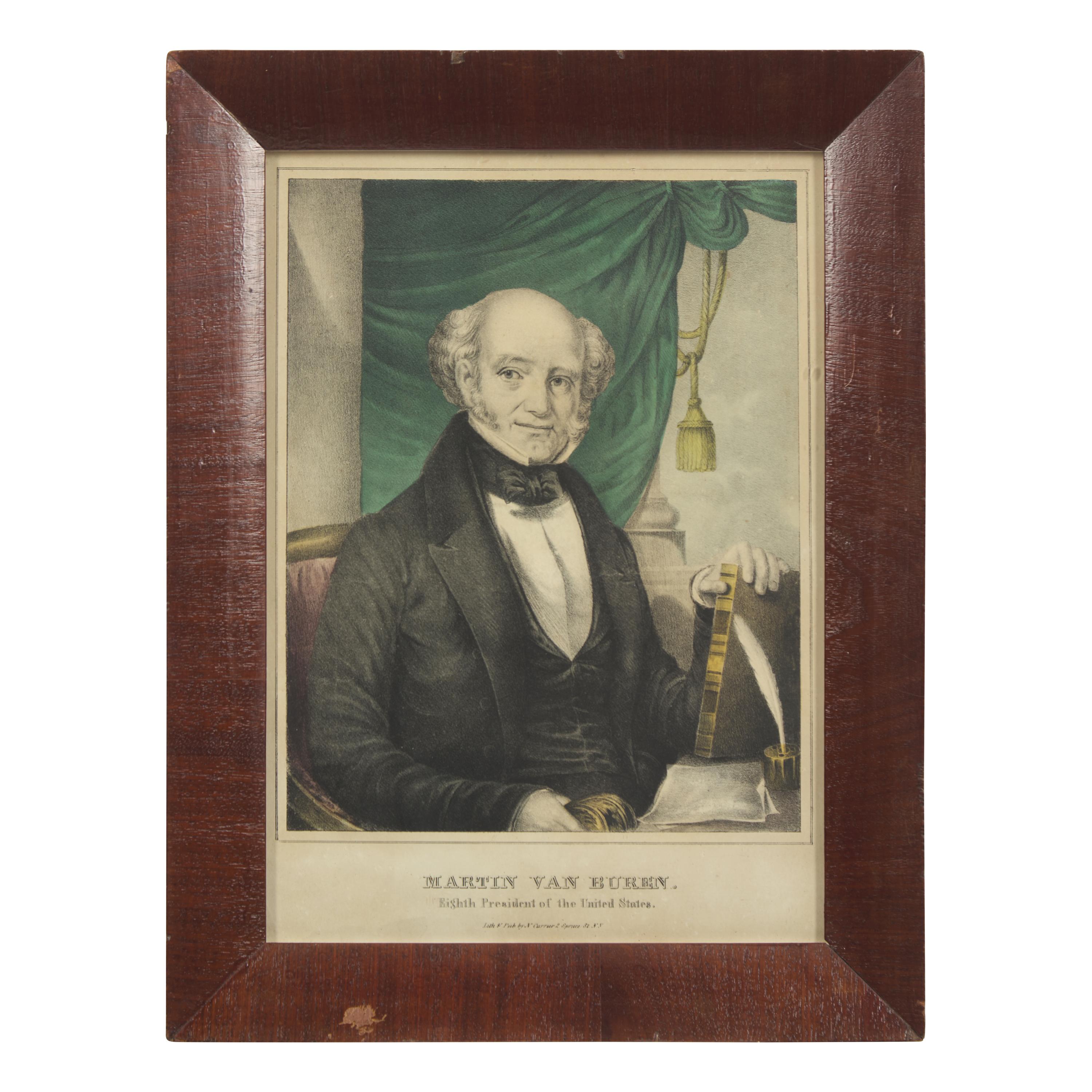 A Rare and Complete Set of Hand-Colored Lithographs of the First Sixteen U.S. Presidents
