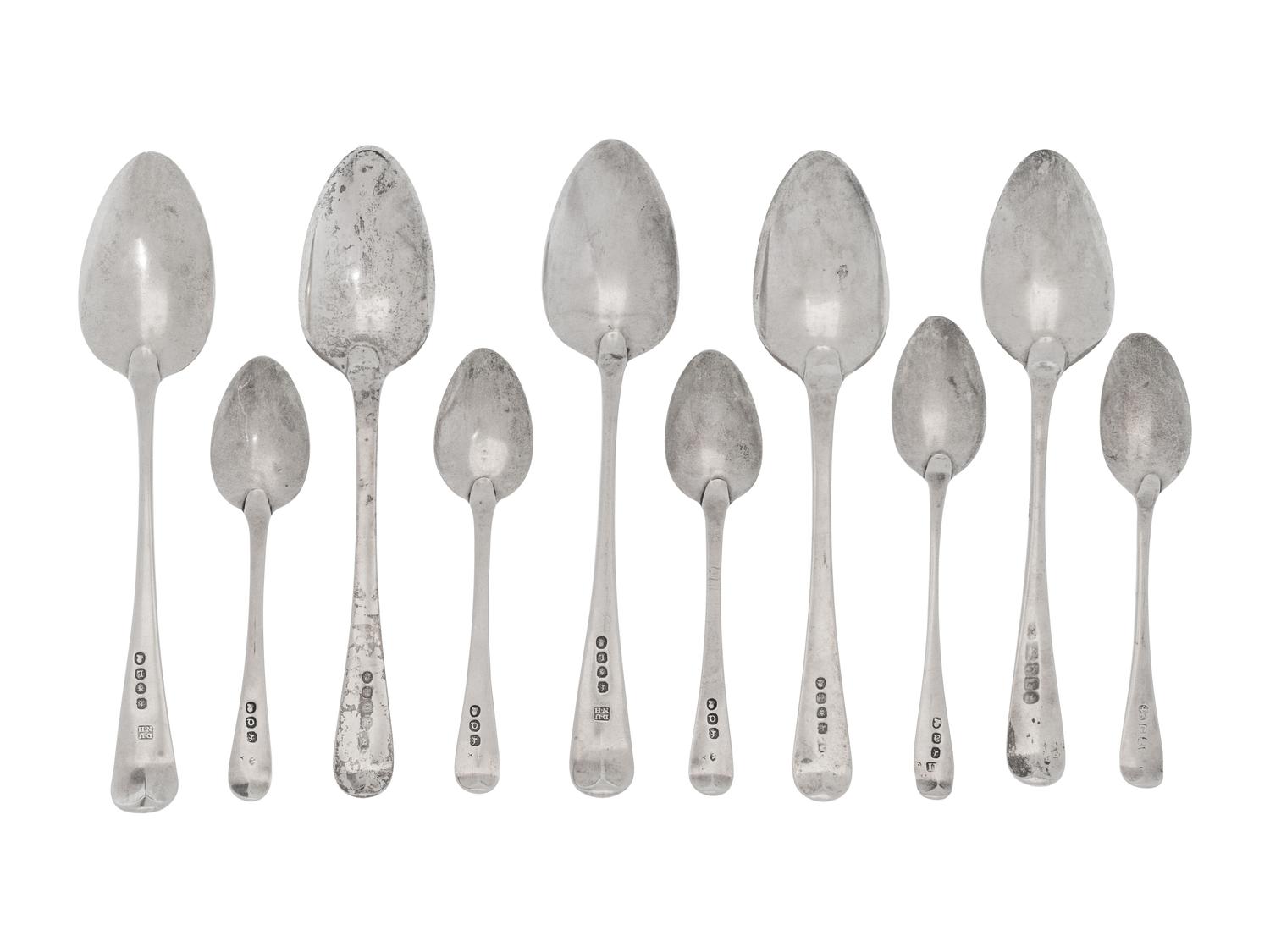 A Collection of English Silver Spoons
