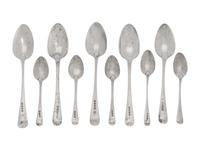 A Collection of English Silver Spoons