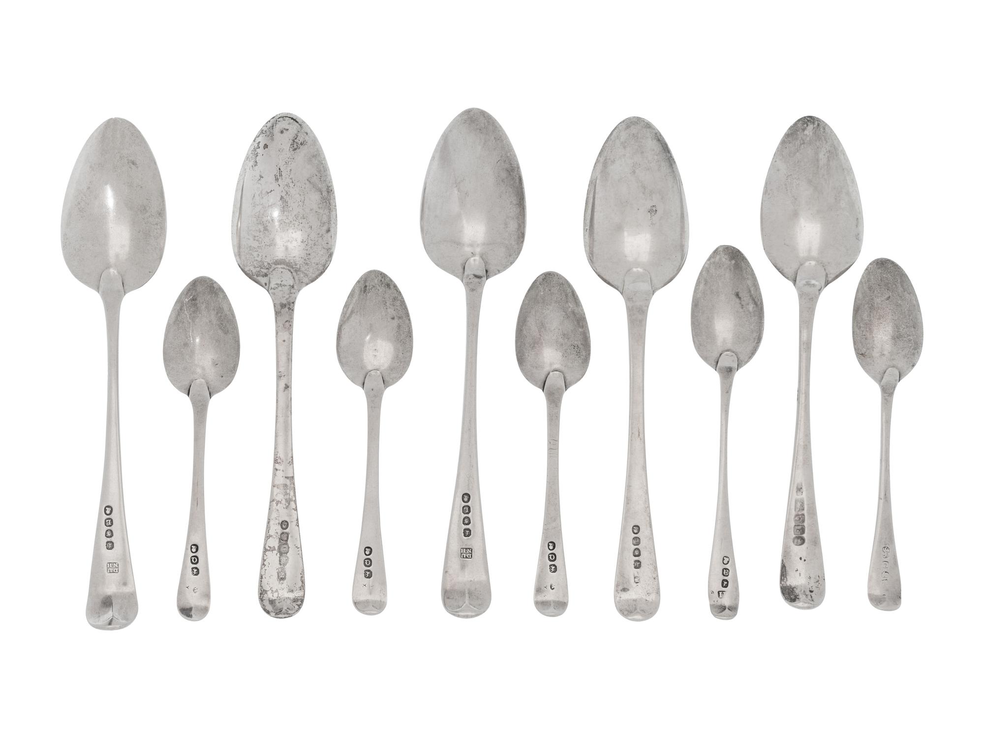 A Collection of English Silver Spoons