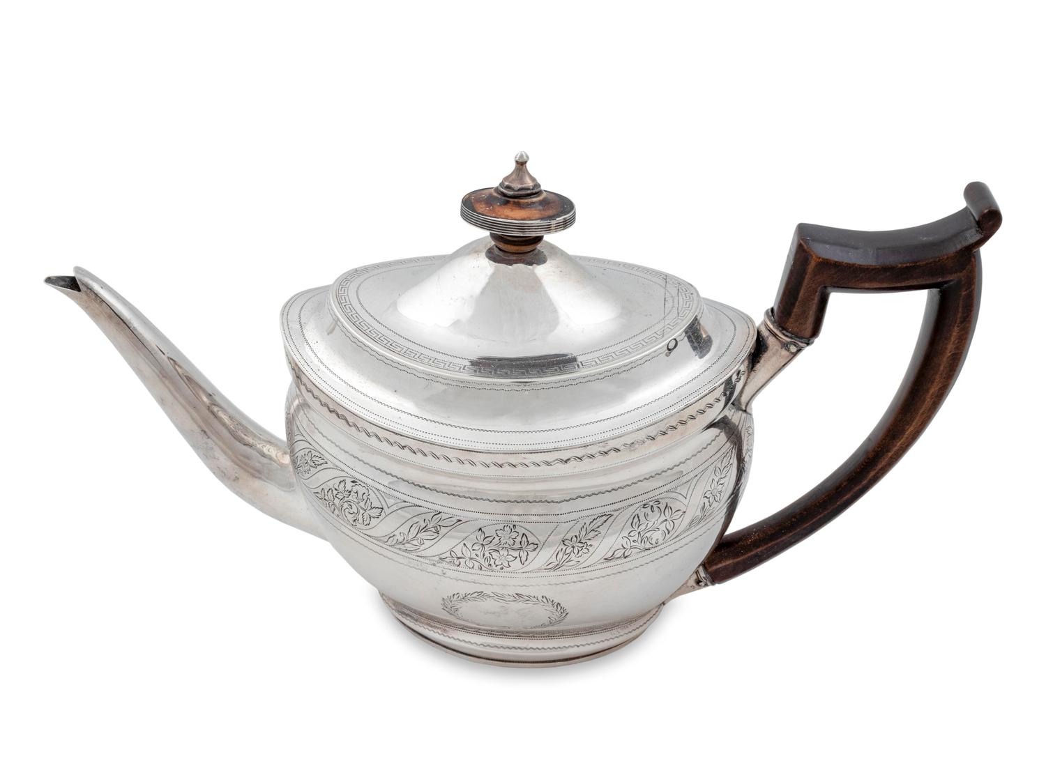 A George III Silver Teapot — Alexander Field, London, 1804