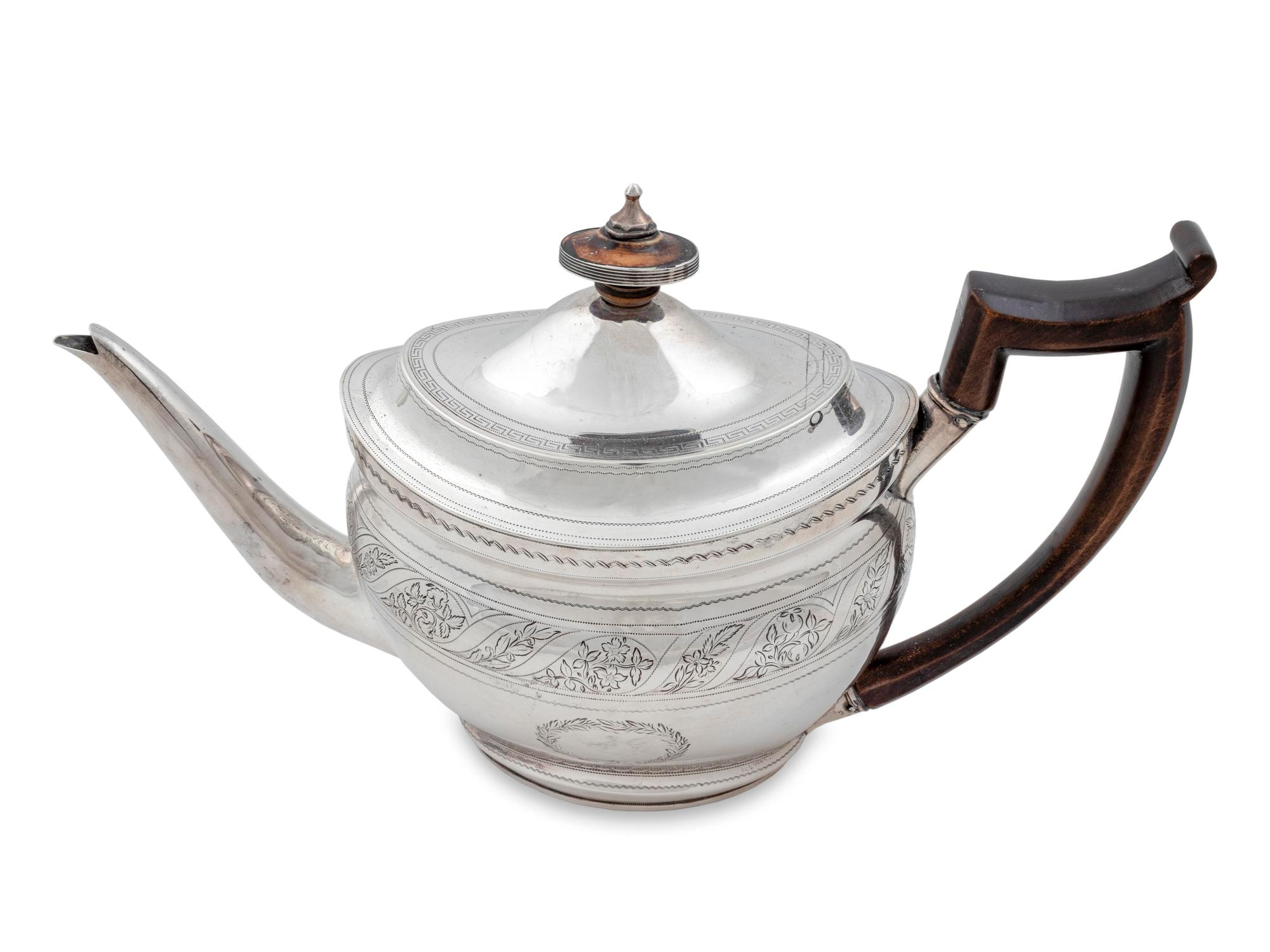 A George III Silver Teapot — Alexander Field, London, 1804
