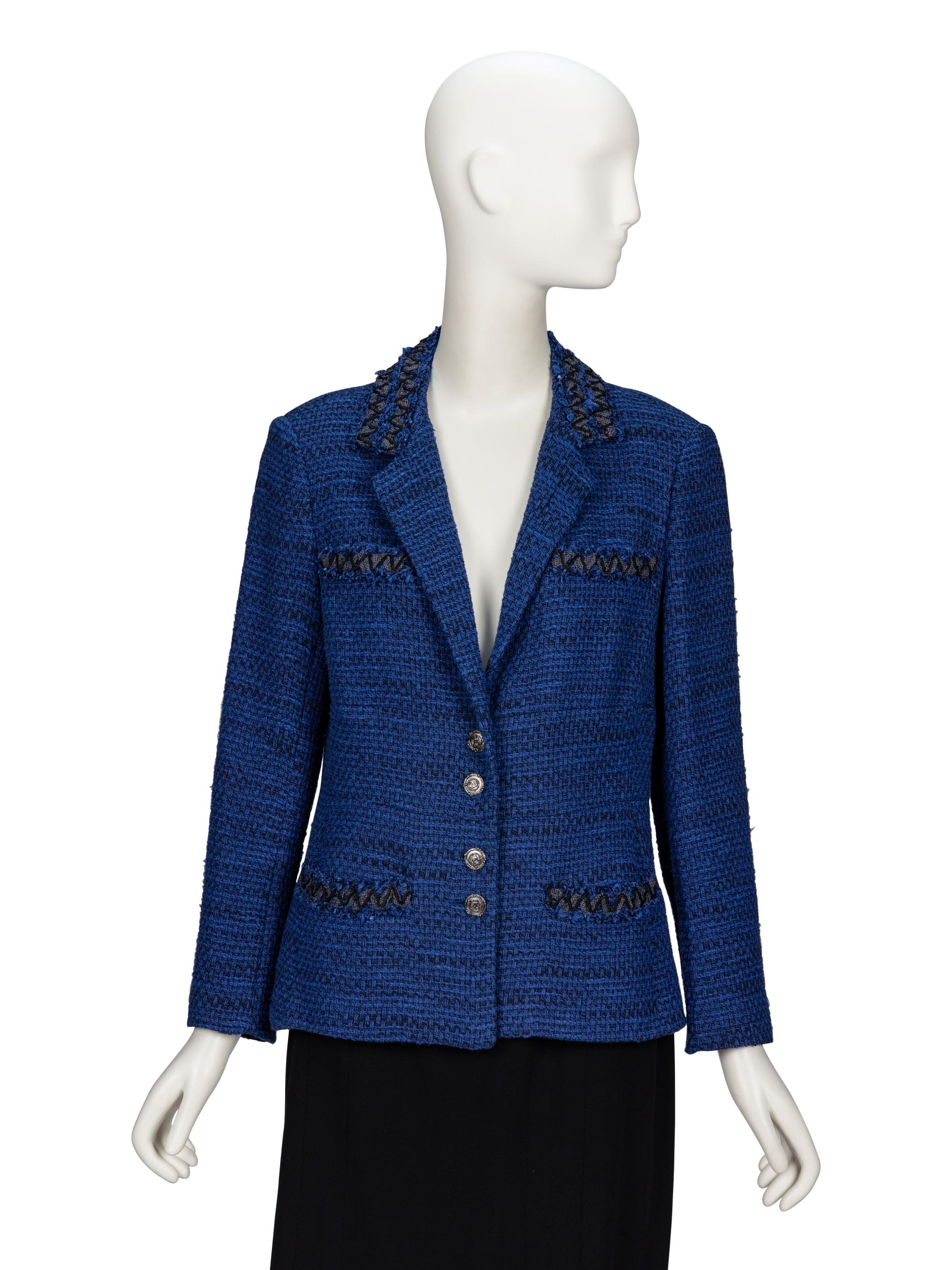 Chanel, Dark Blue Tweed Jacket