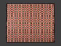 Four Red, White and Blue Woven Jacquard Coverlets