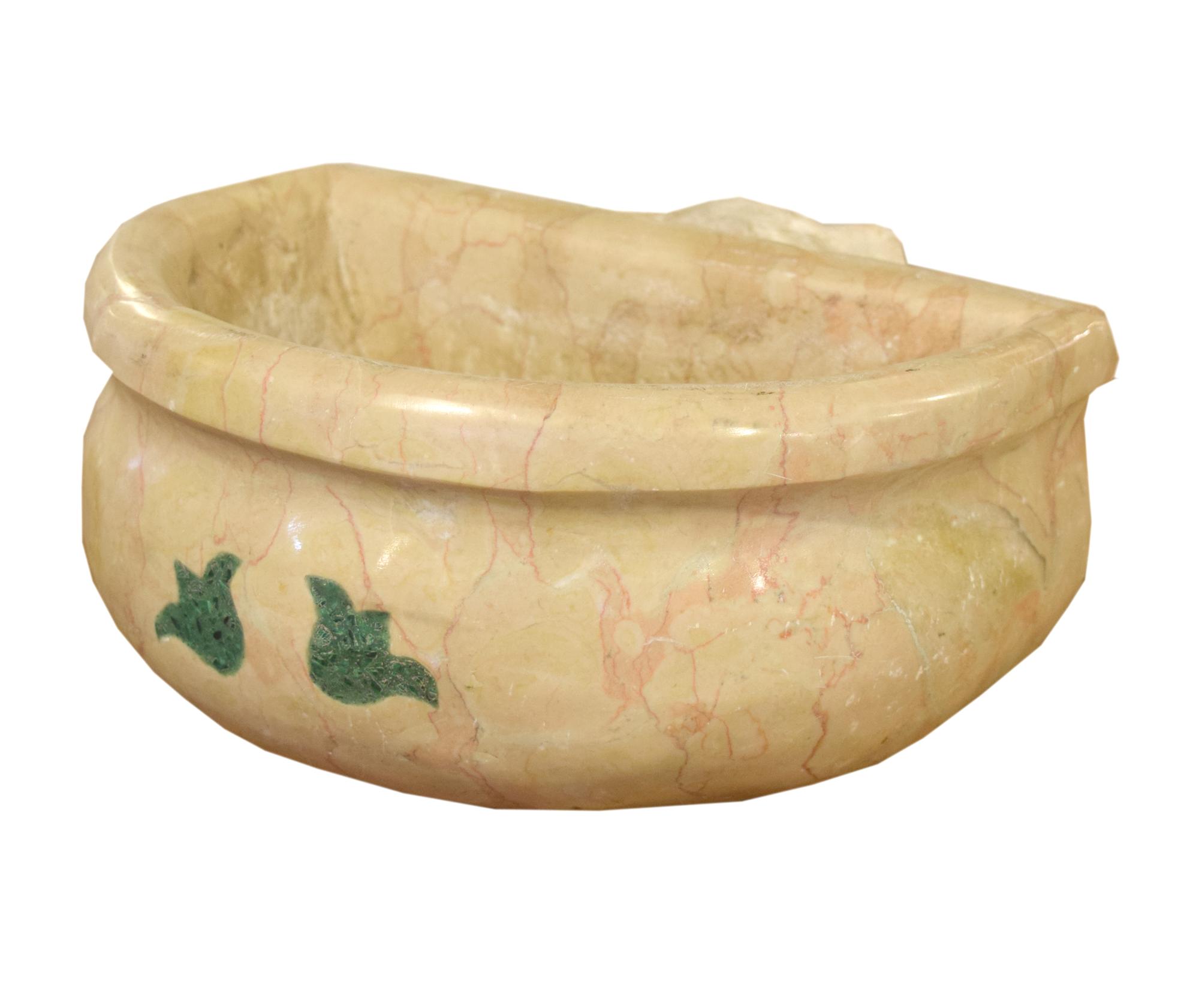 A Marble Font 9" W x 10" D x 5" H — Italian, 19th Century
