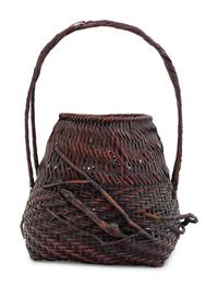 A Bamboo Flowering Arranging Basket