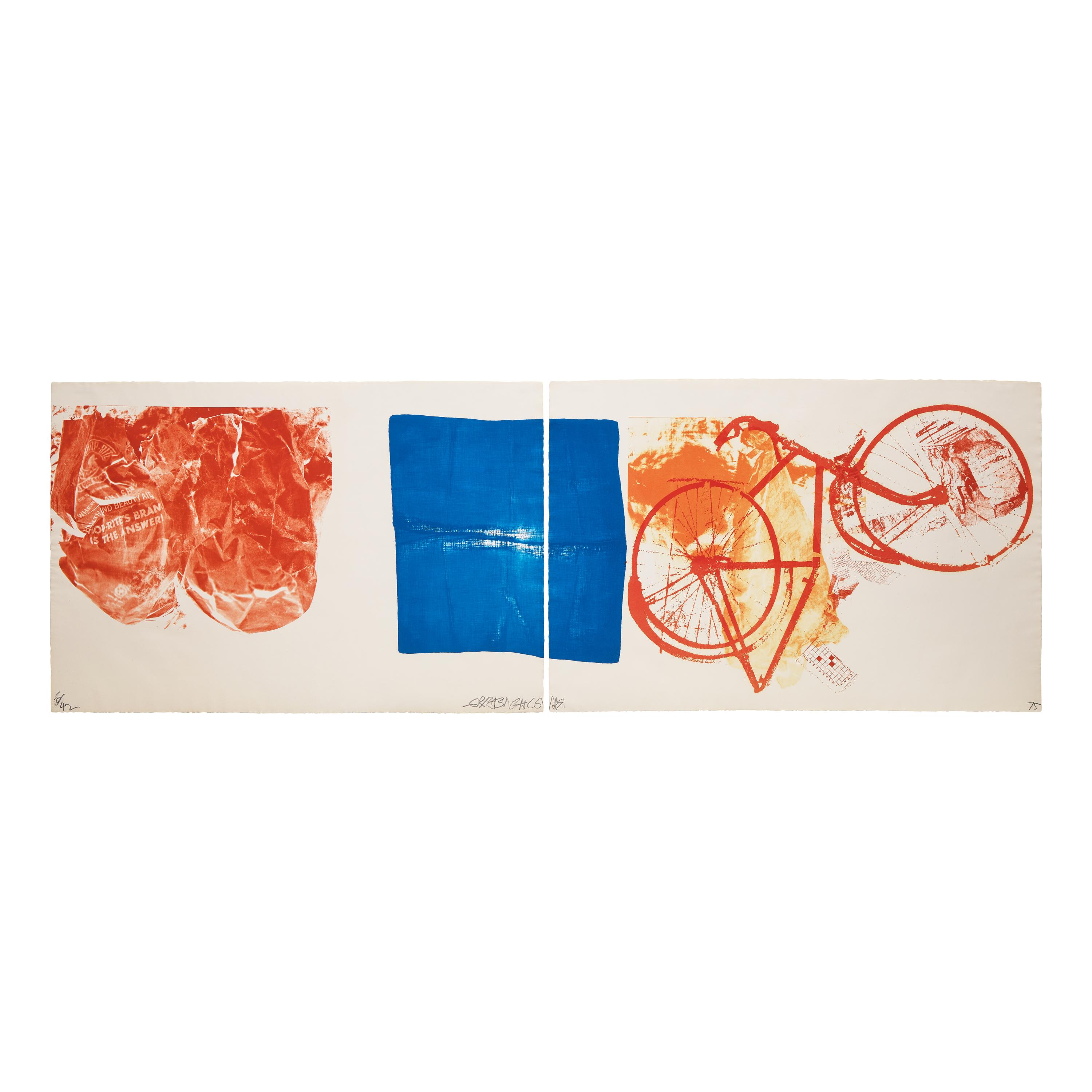 Robert Rauschenberg (American, 1925-2008) — Killdevil Hill (diptych), 1974-75
